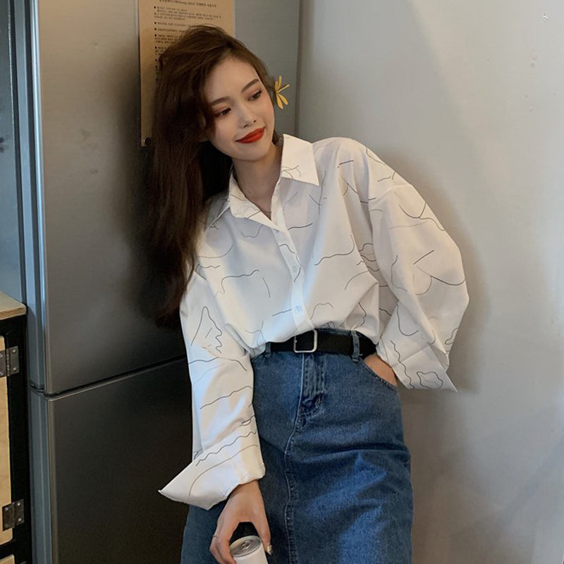 アートなシャツ♡大人可愛いデザイン S2649