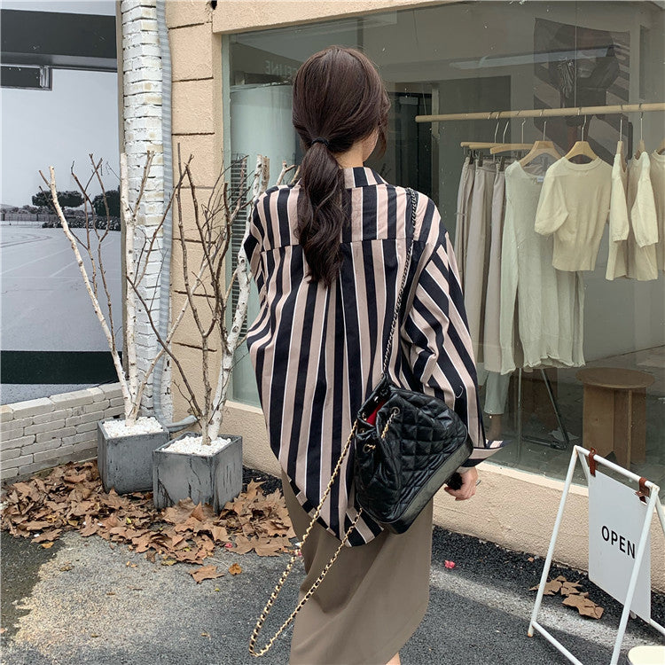 マルチストライプシャツ|大人可愛いボーダーシャツ S2654