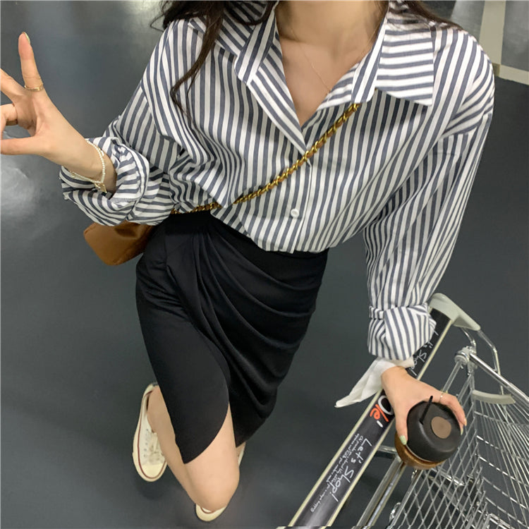 マルチストライプシャツ|大人可愛いボーダーシャツ S2654