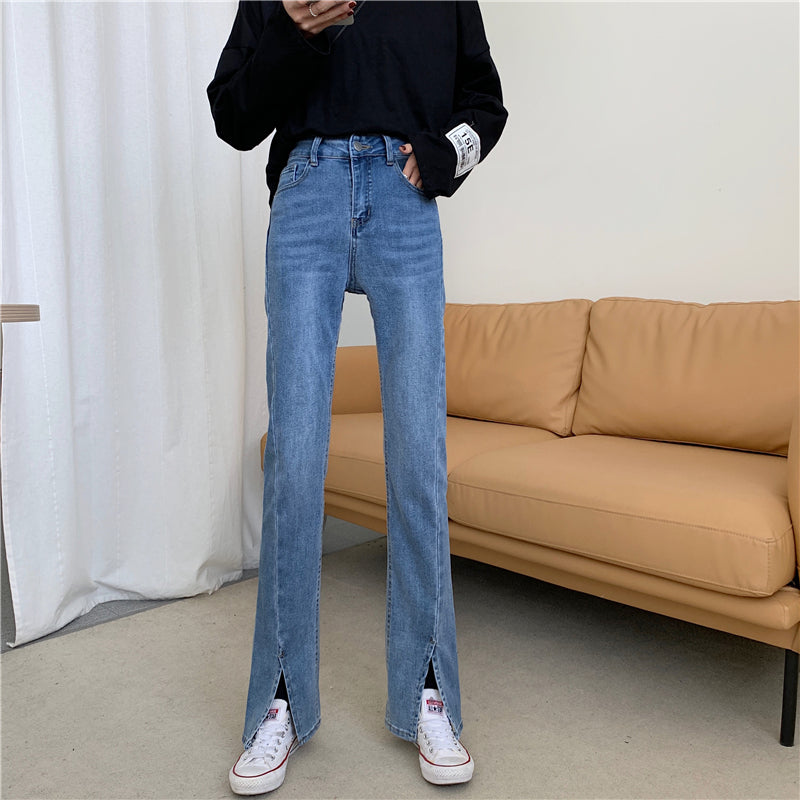 フロントスリットデニムパンツ♡大人可愛いデザイン S2846