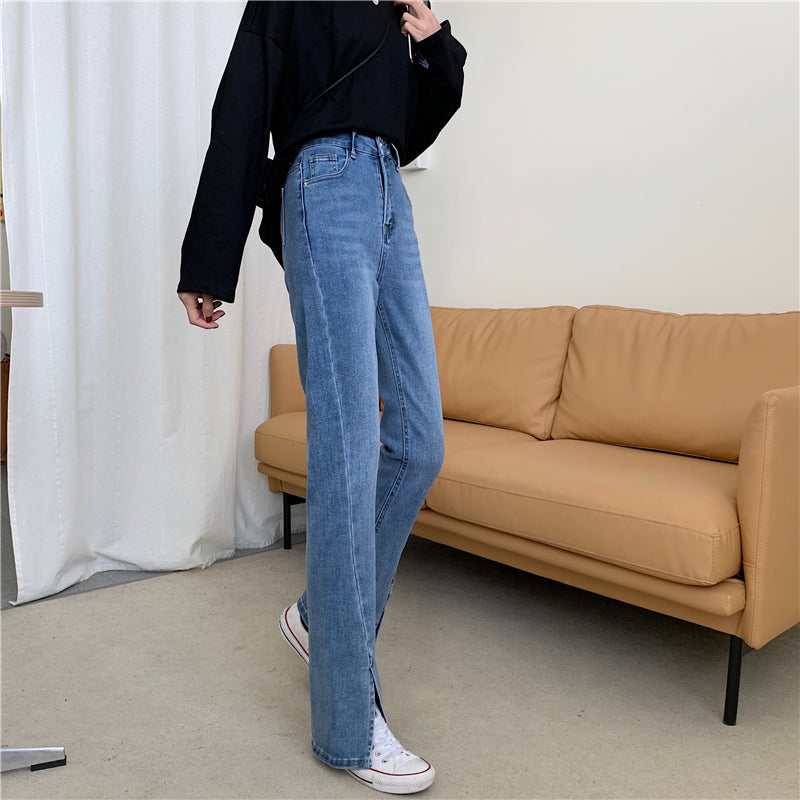 フロントスリットデニムパンツ♡大人可愛いデザイン S2846