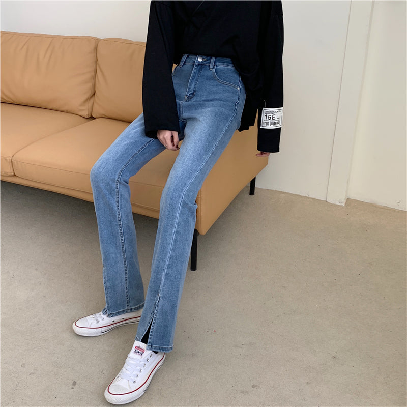 フロントスリットデニムパンツ♡大人可愛いデザイン S2846