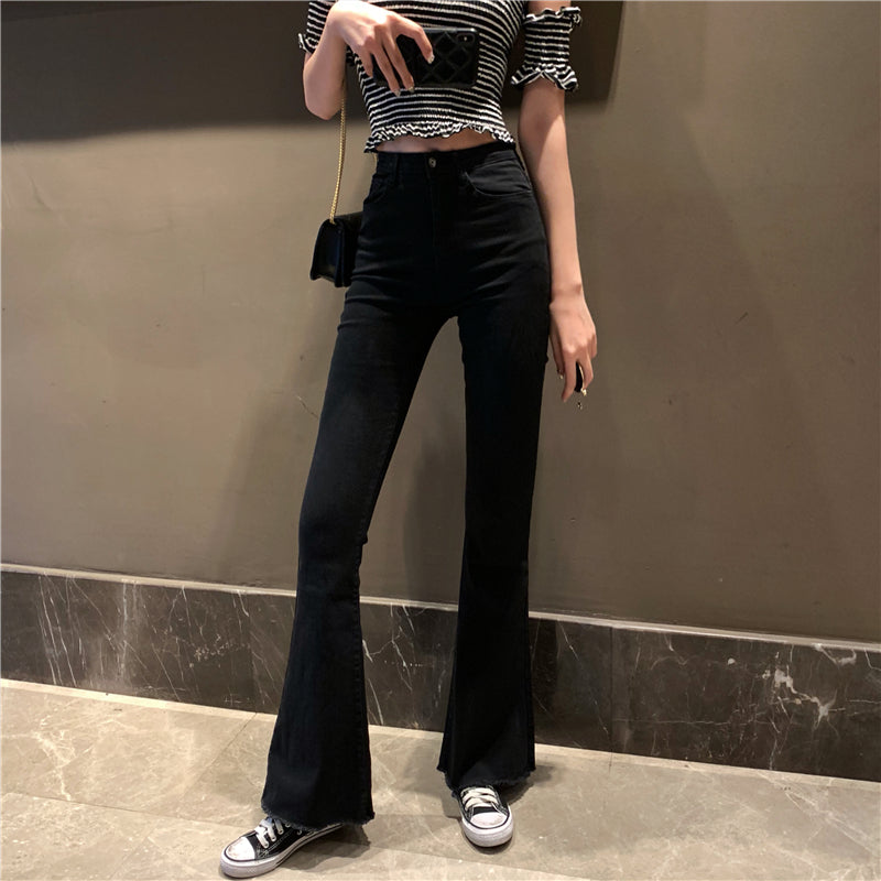 ハイウエストブーツカットデニムパンツ S2845