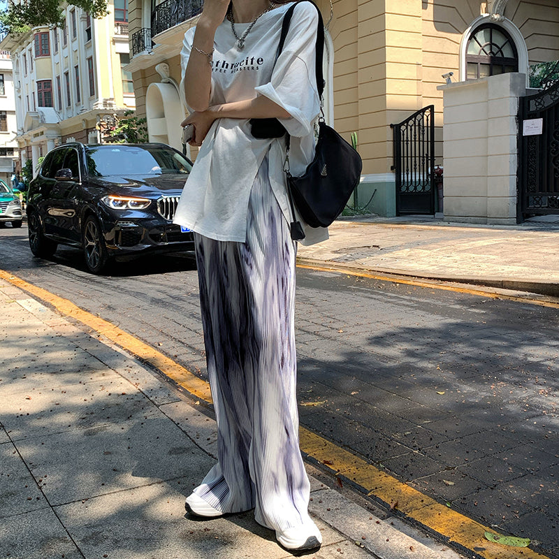 タイダイプリーツパンツ♡カラフルで可愛い S1762