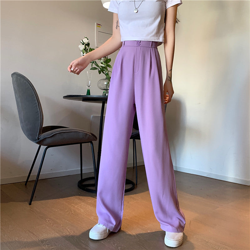 ハイウエストストレートパンツ♡大人可愛いデザイン S1760