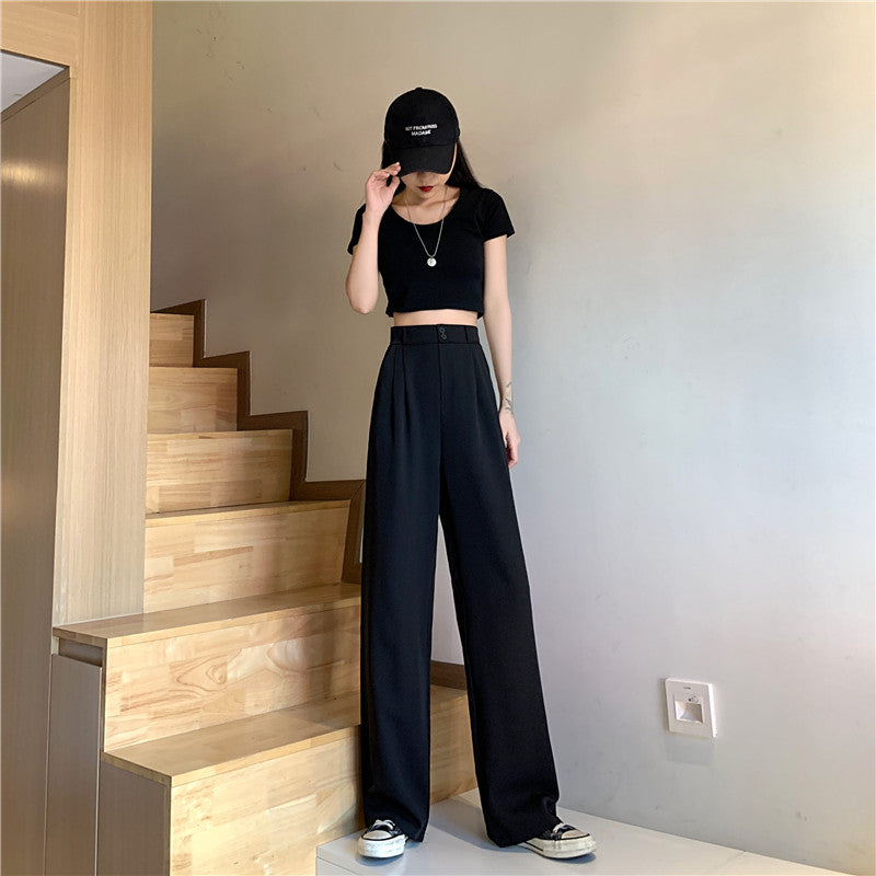 ハイウエストストレートパンツ♡大人可愛いデザイン S1760