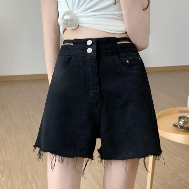 デザインショートデニムパンツ おしゃれなデザインで可愛く着こなせる S1826