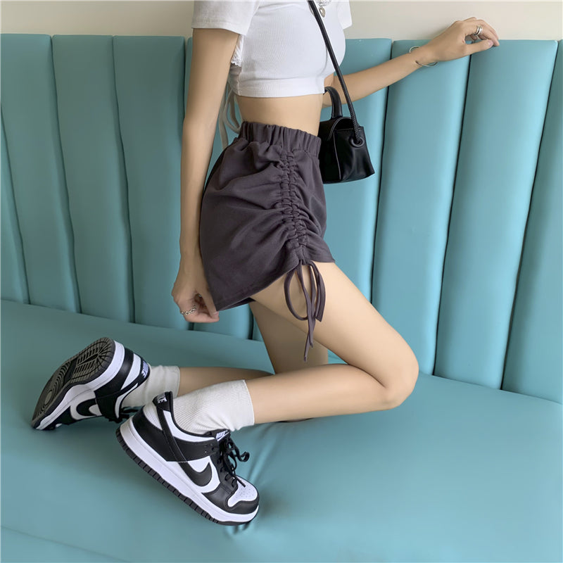 サイドドロースト ショートパンツ ワンサイズ ゆるかわ S2707