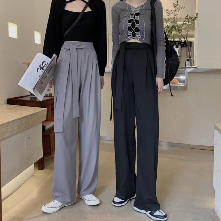 ハイウエストワイドパンツ ゆったりシルエット S2669