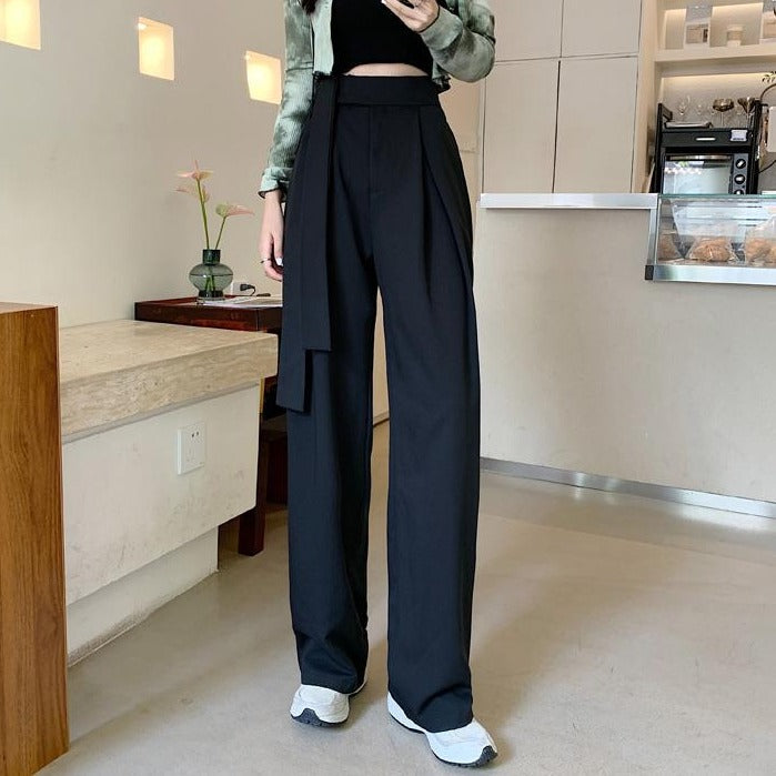 ハイウエストワイドパンツ ゆったりシルエット S2669