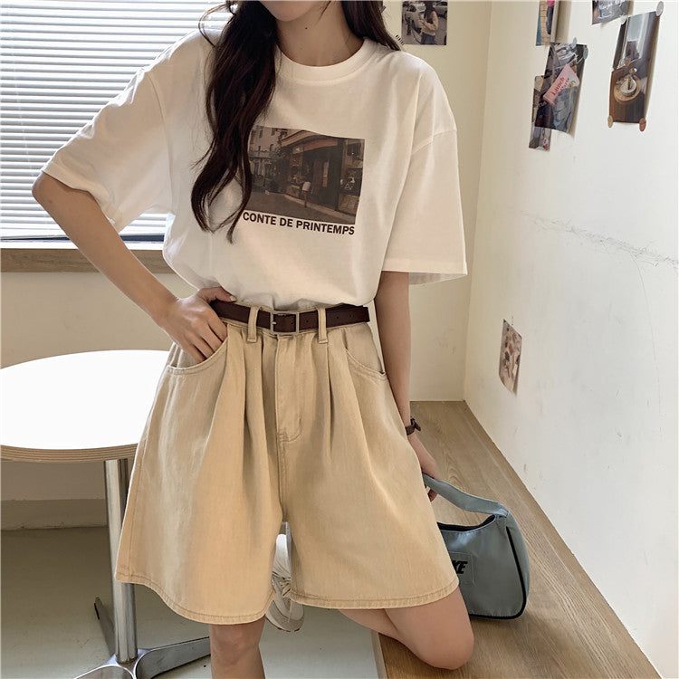 2wayハイウエストAラインショートパンツ S1820