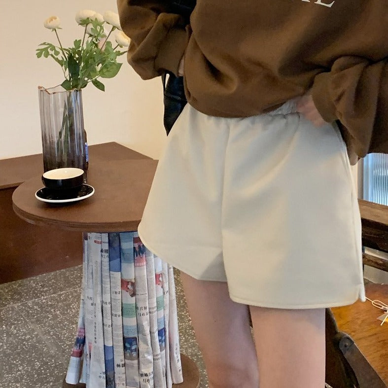 エコレザーショートパンツ♡ハイウエストで脚長効果 S1330