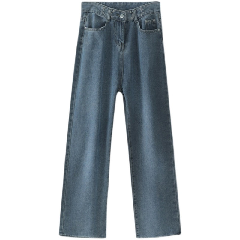 レトロなダッドワイドデニムパンツ S2578