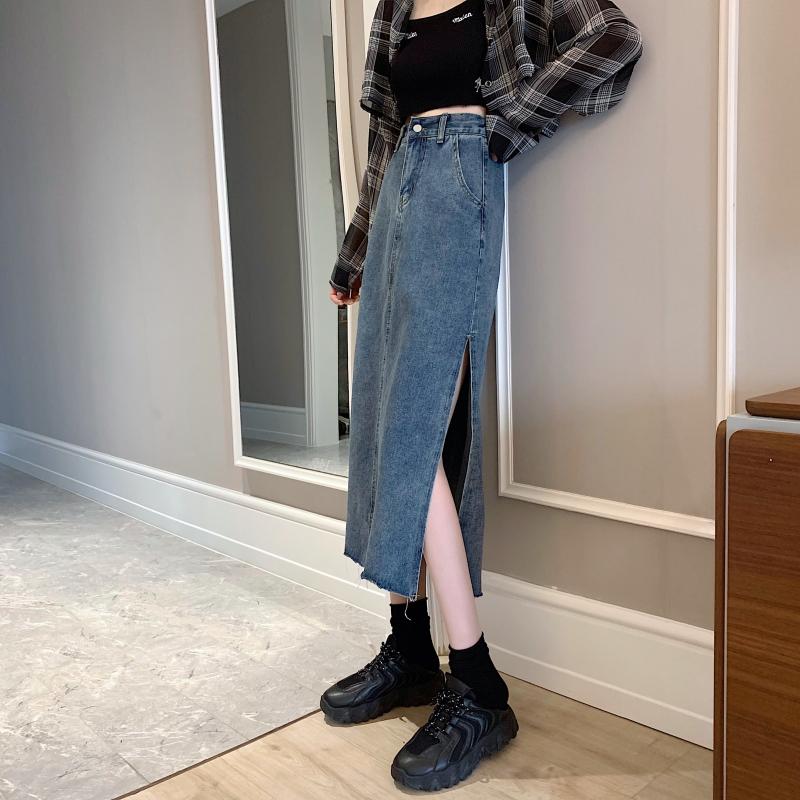 大人可愛いサイドスリットデニムスカート♡ S2853