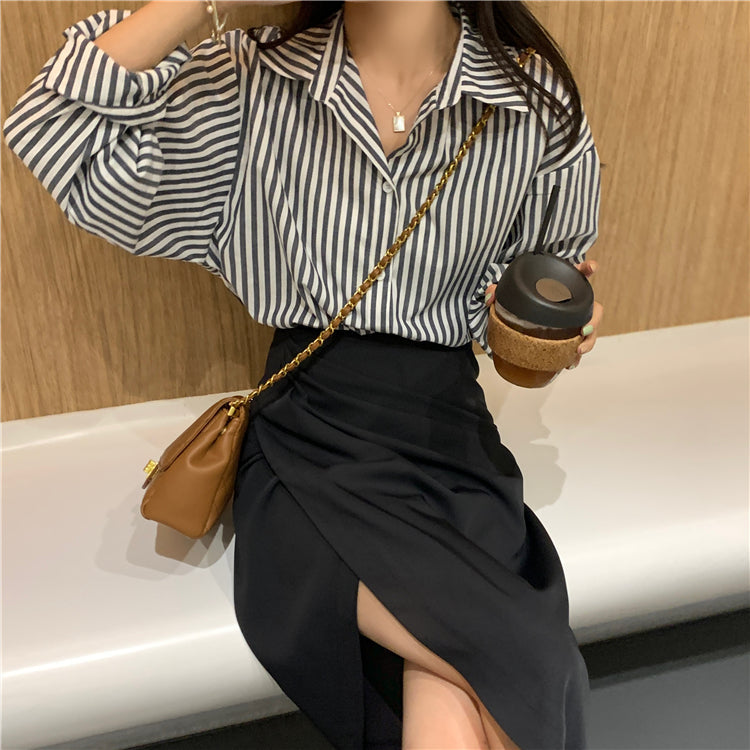 イレヘムロングスカート 大胆スリットで小柄さんもすっきり S2655