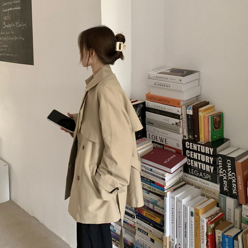ブリティッシュ風ショートトレンチコート♡ S2835