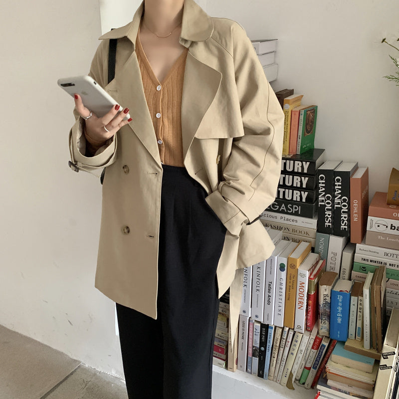 ブリティッシュ風ショートトレンチコート♡ S2835