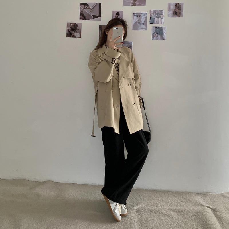 ブリティッシュ風ショートトレンチコート♡ S2835