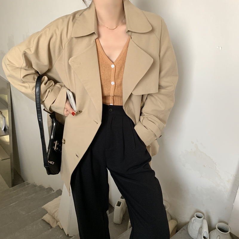 ブリティッシュ風ショートトレンチコート♡ S2835