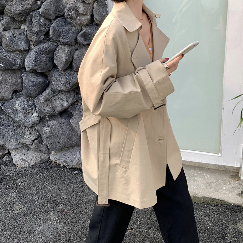 ブリティッシュ風ショートトレンチコート♡ S2835
