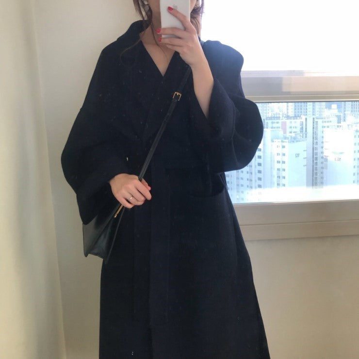 ウールブレンドロングコート♡大人スタイリッシュに着こなせる S1143