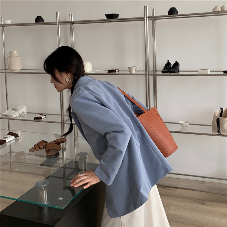シングルカジュアルジャケット ワンサイズ 着丈70cm S2834