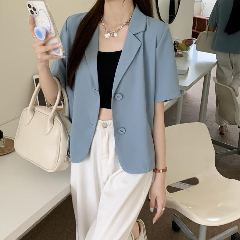半袖ショートジャケット♡大人可愛いデザイン S1454