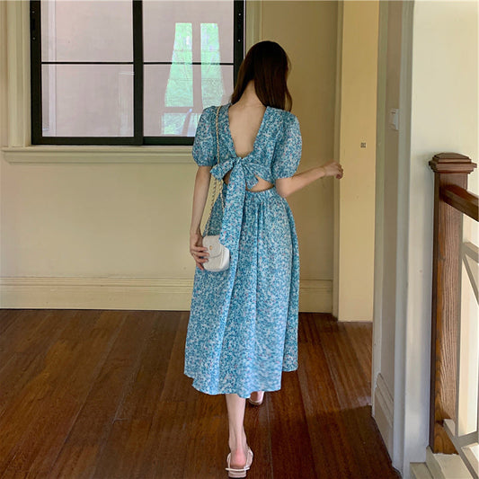 バックリボンフラワーワンピース♡大人可愛いデザイン S1558