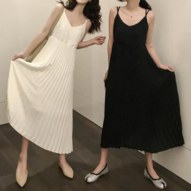 キャミソール風プリーツワンピース S1605