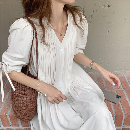 ピンタックワンピース カジュアルで可愛いワンピース S1799