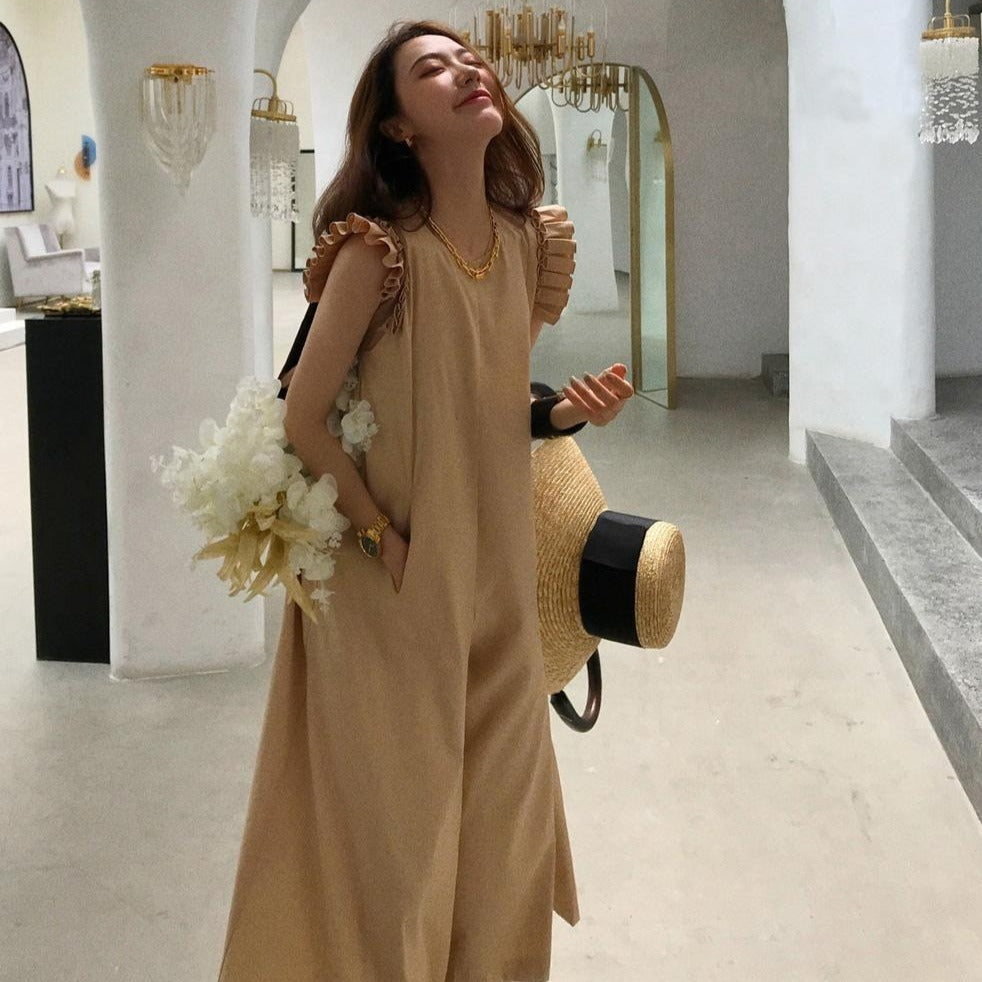 肩出しオールインワン♡大人可愛いワンピース S1589