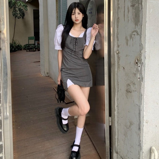 フェイクツーピースワンピース♡大人可愛いデザイン S1494