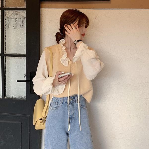 ふわもこモヘアニットベストセット♡ S1240