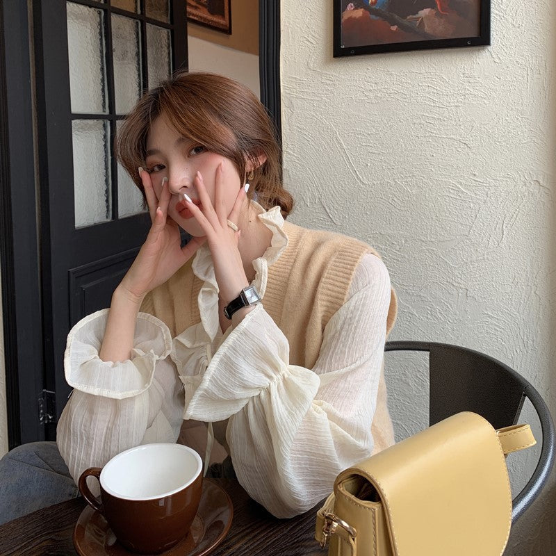 ふわもこモヘアニットベストセット♡ S1240