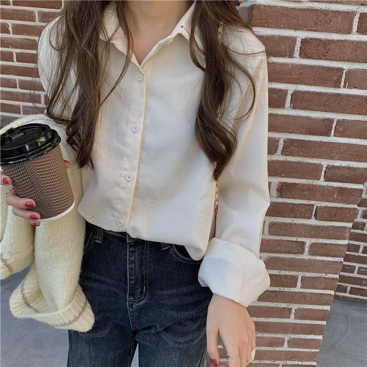 カラーコーデニットベスト&ブラウスセット♡ S1725
