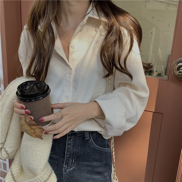 カラーコーデニットベスト&ブラウスセット♡ S1725