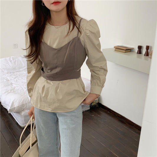 ビスチェ&肩ギャザーブラウス 〜大人可愛いデザイン〜 S1780