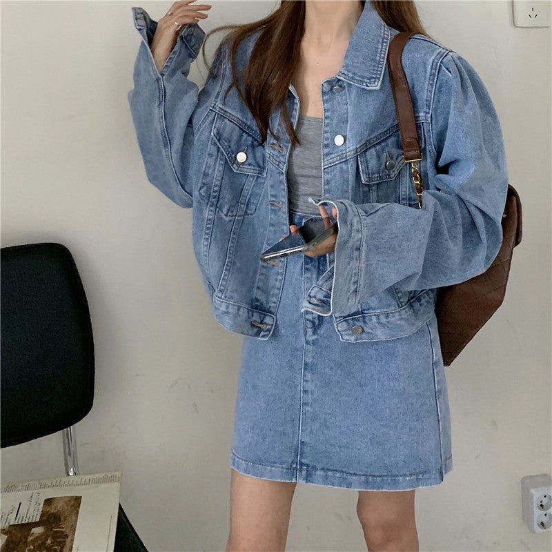 カジュアルデニムセットアップ♡シンプルで大人可愛い S2836