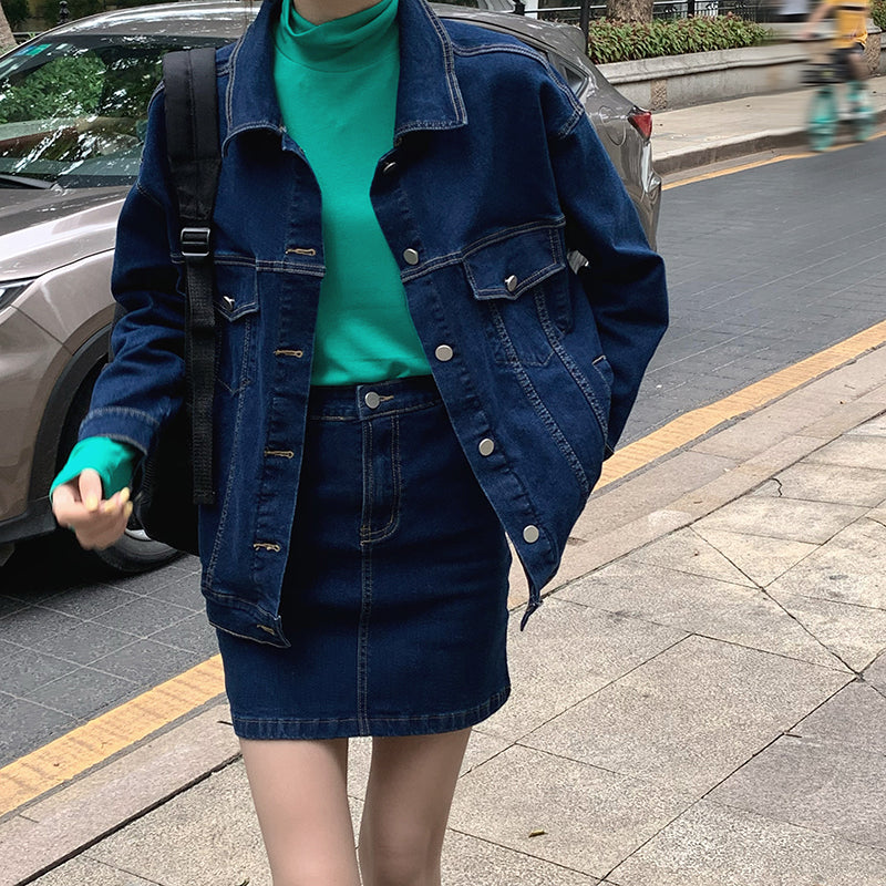 デニムセットアップ♡シンプルでこなれ感抜群 S2810