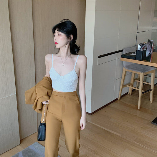 半袖スーツジャケット&フレアパンツ セットアップ S1419