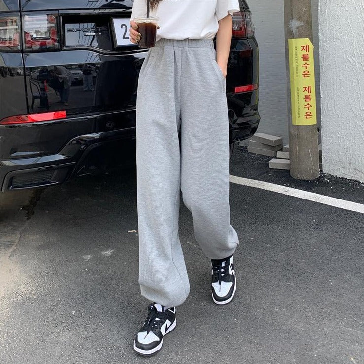 ゆるかわワッフルセットアップ♡オーバーサイズでおしゃれ S2613