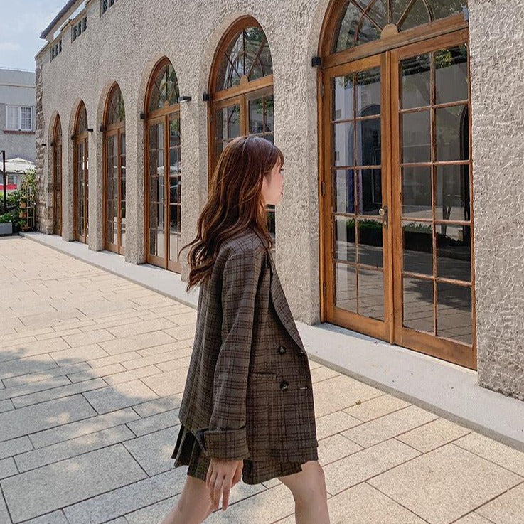 大人可愛いチェックセットアップ♡ S2568