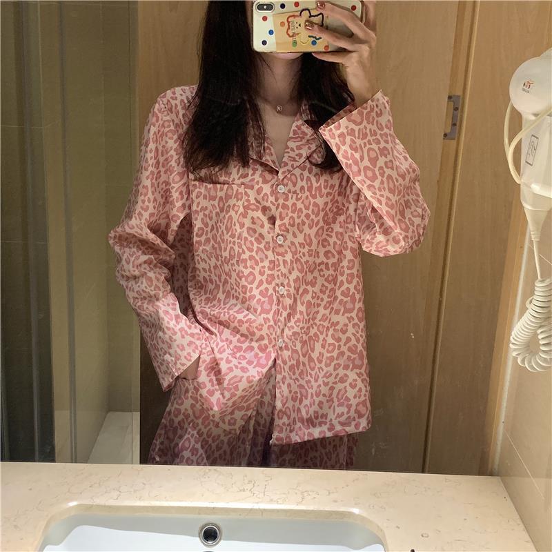 ヒョウ柄ルームウェア♡ゆるふわ着心地 S2859