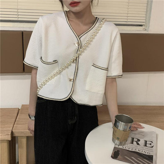 ステッチが可愛いカーディガン S1380