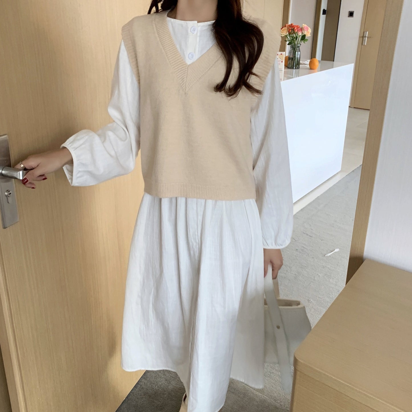 ふんわりタッチのベスト♡ S2632