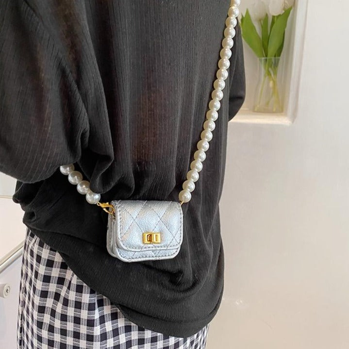パールチェーンミニウォレット♡華やかアクセサリー感覚 S2558