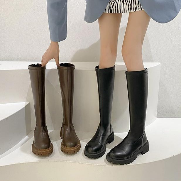 ローヒール軽量ロングブーツ♡トレンド女子必携 S2167