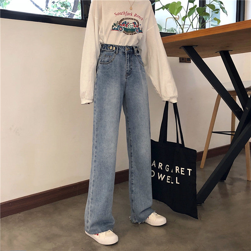 ハイウエストストレートデニムパンツ S2831