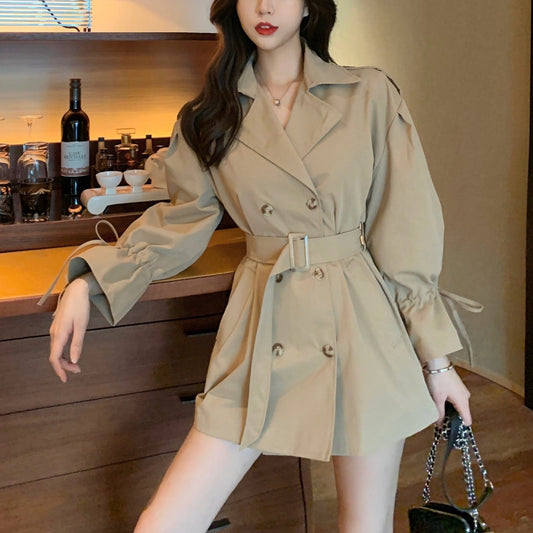 ふんわり袖ミディトレンチコート S1719