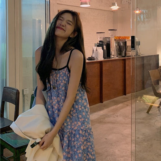 小花柄ふんわりキャミワンピース S1421